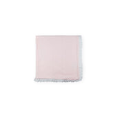 Sardon Baby Broderie Anglie Trim Blanket in Pale Pink